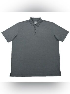 Callaway Opti-Dri Golf Polo Shirt Mens XXL Gray Micro Stripe Short Sleeve Tour